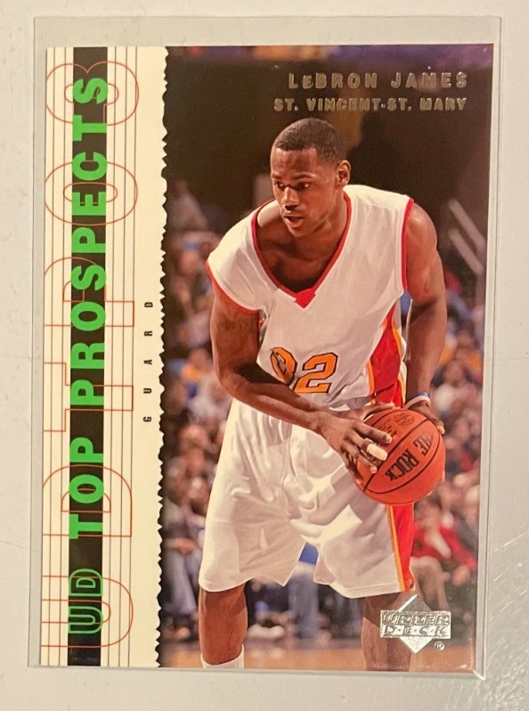 2003-04 Upper Deck UD Top Prospects LeBron James #60 RC Lakers 76'ers Heat GOAT
