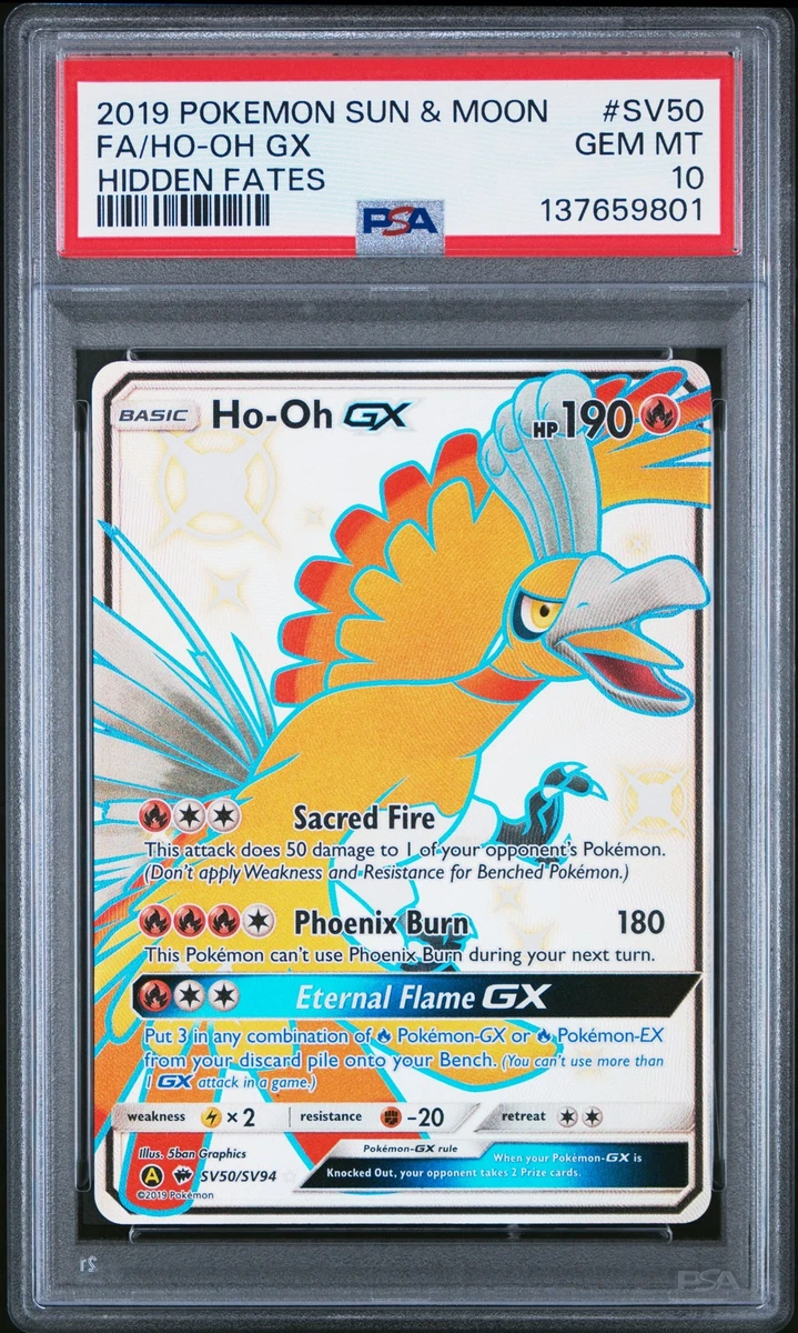 Ho-Oh Pokémon TCG Professional Sports Authenticator (PSA) Grade 10