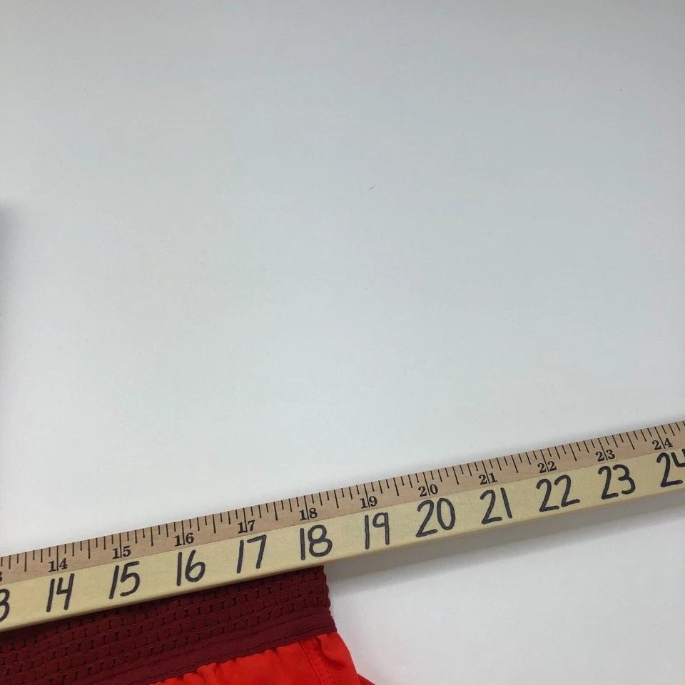 Шорты Fabletics 36 (подходит 36 Вт) с компрессионной подкладкой эластичные на талии 7 дюймов оранжевые - Изображение 4 из 4