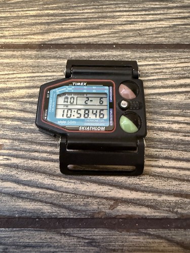 Vintage Men’s Timex Skiathlom Quartz Watch New Battery Running