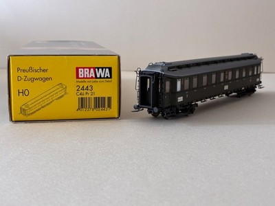 BRAWA 2442 DRG Preußischer D-Zugwagen C4ü Pr21in OVP - Vitrinenmodell
