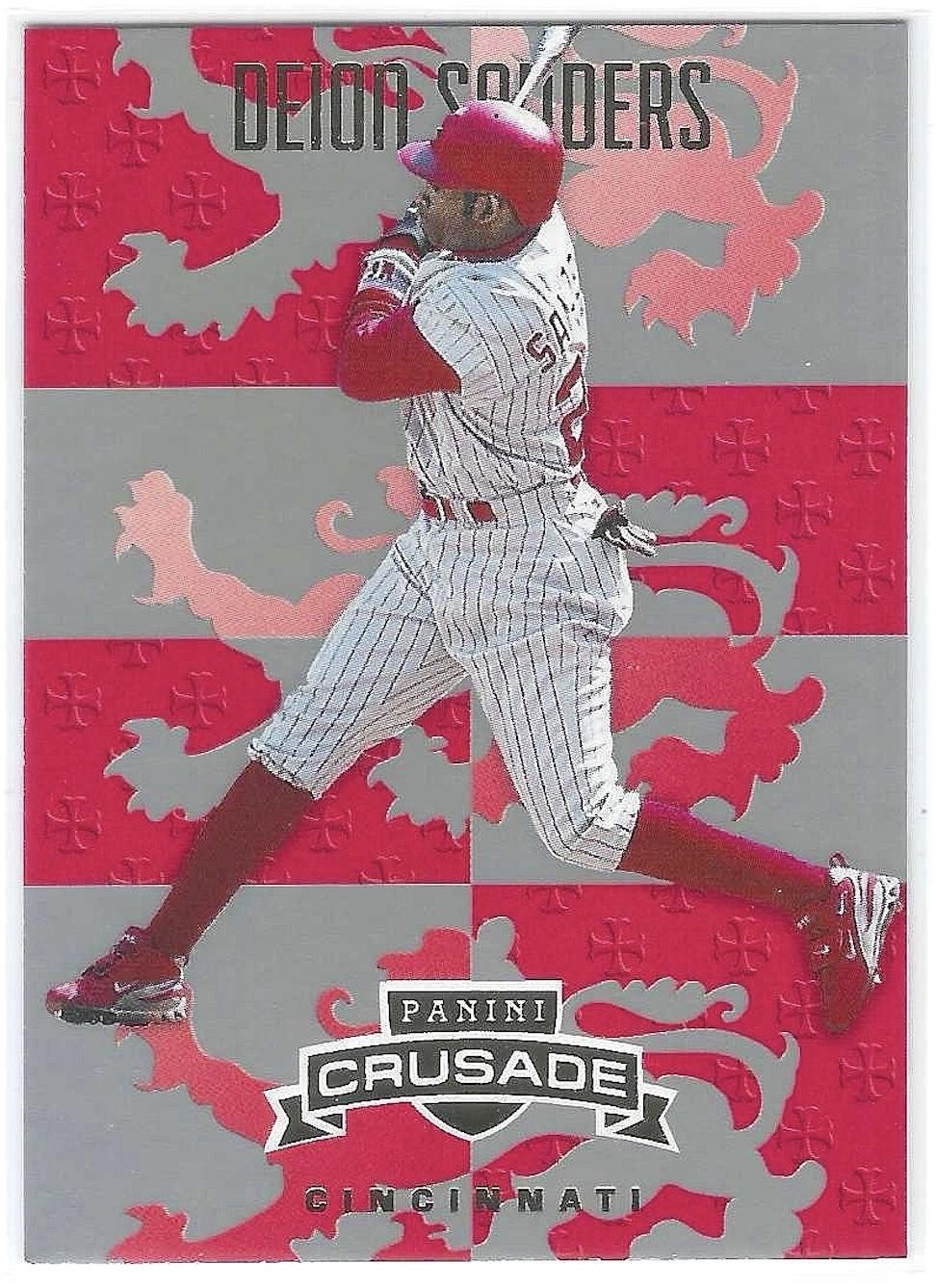 Deion Sanders 2025 Panini Crusade Base Silver Parallel SP #192 Cincinnati Reds
