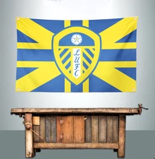 LEEDS UNITED FC 3' X 5' BANNER FLAG
