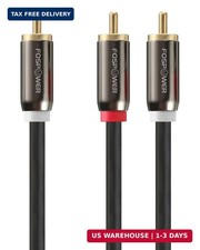 RCA Y-Adapter 6 Feet , 1 RCA Male to 2 RCA Male Y Splitter Digital Ste