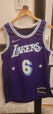 2021-22 Nike City Swingman NBA 75 Los Angeles Lakers LeBron James 6 Jersey 48