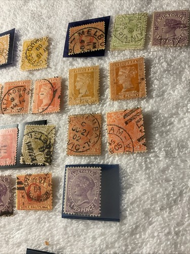 VICTORIA.1860’s-HISTORICAL EVENTS lot Of 21-Stamp MH & USED,#207 - Picture 5 of 8