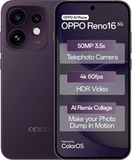 OPPO Reno16 5G Unlocked ( 256 GB 12 GB RAM) 50MP  Twilight Violet Fedex Shipping