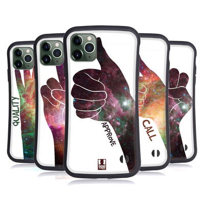 HEAD CASE DESIGNS HAND-GESTE UND NEBELN HYBRID HUELLE FÜR APPLE iPHONES HANDYS
