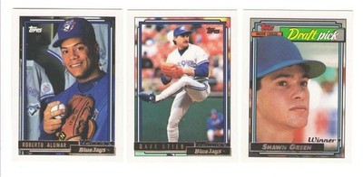 1992 Topps Gold Winners - TORONTO BLUE JAYS Team Set