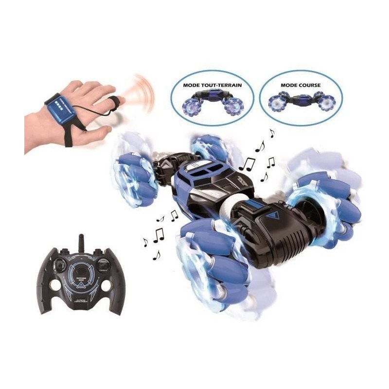 Voiture télécommandée tout-terrain EXTReME CROSSLANDER lumineuse pour enfant