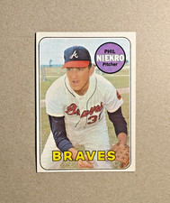 1969 Topps - #355 Phil Niekro Vintage HOF Baseball Card.  EX+