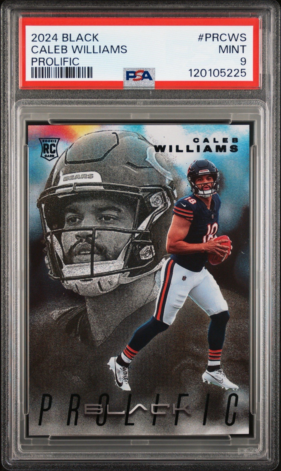 2024 Panini Black Prolific Caleb Williams RC  Case Hit SSP