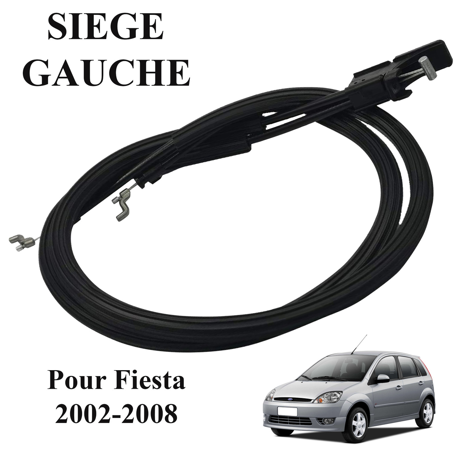 Gaine de câble de commande de siège avant gauche Ford Fiesta 5 pour rénovation habitacle