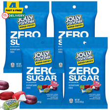 Zero Sugar Jolly Ranchers Hard Candy, 3.6 Ounce Bag Pack of 4 , Sugar Free Cand
