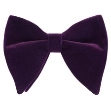 Alizeal Velvet Pre-tied Adjustable Bow Tie for Men Oversize Formal Solid Tuxedo