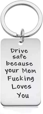 Drive Safe Keychain Gift for Son or Daughter from Parents - I Love You