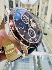 Tag Heuer Carrera CV2A12 Brown Calibre 16 Chronograph 43mm Mens Watch 6