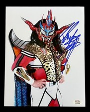 JUSHIN THUNDER LIGER HAND SIGNED 8X10 GLOSSY PHOTO PSA COA WWE WWF ECW NJPW #4