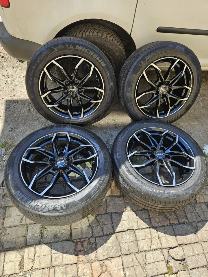 Felgen Rial LUC 17" 5x115 Sommerreifen 215/55 Isignia Astra Schwarz Silber - Bild 2 von 4