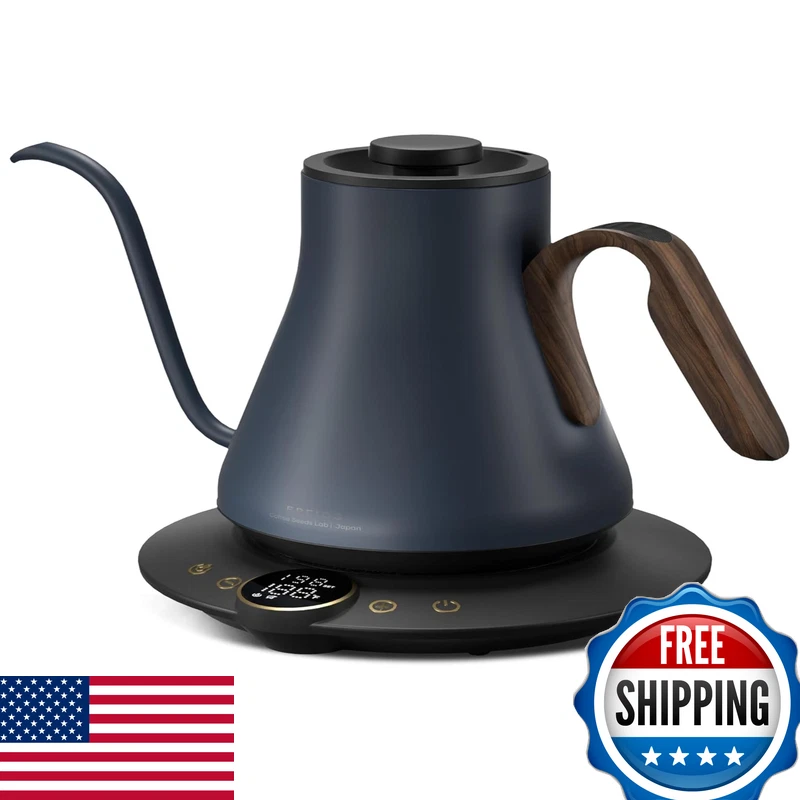 Intasting Gooseneck Electric Kettle 1 Temperature Control Stainless Steel Inner