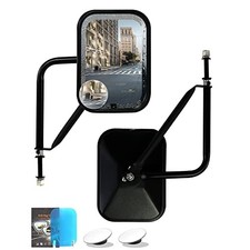 Doors Off Mirrors Compatible with Jeep Wrangler JK JL Unlimited,Anti-shake