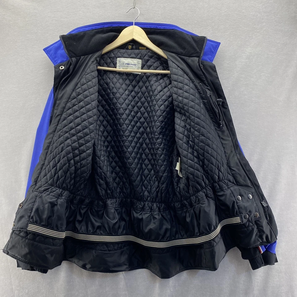 Vintage Polaris Black/Blue Women's 2XL Jacket Insulated Liner Snow Skirt READ - Image 3 of 4