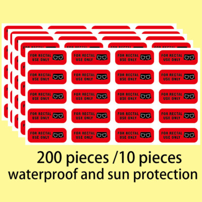 200 ''For Rectal Use Only'' Stickers Joke Decal Sticker