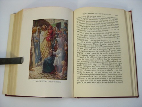 1934 The Story of the Bible by Walter Russell Bowie Hardcover Illustrated Color - Picture 9 of 10