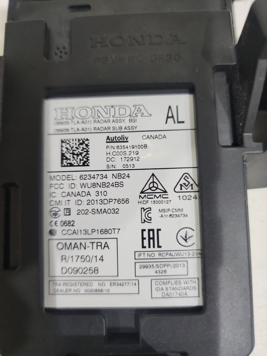 2018-2022 Honda Accord Blind Spot Radar Sensor Module 6234734 NB24