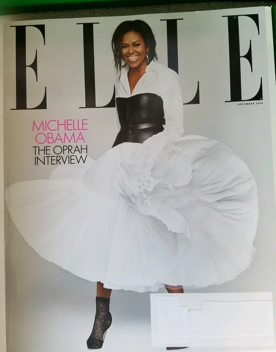 FIRST LADY MICHELLE OBAMA THE OPRAH INTERVIEW ELLE MAGAZINE DECEMBER 2018  NEW