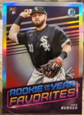 2022 Bowman Chrome ROY Favorites Jake Burger RC #ROYF-6 Chicago White Sox