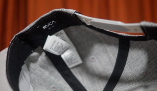 Nuevo sombrero Rvca gris jaspeado ajuste medio para hombre RHTRVC-57 - Imagen 5 de 7