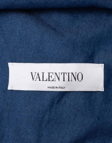 RRP €1350 VALENTINO Light Denim Blazer Jacket IT48 US38 M Wool Blend Blue - Imagen 6 de 6