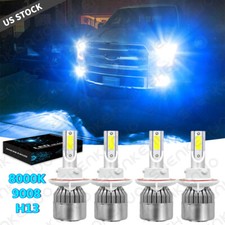 For 2017 2018 2019 2020 F250 F350 Blue Led High Low Beam Headlight Lights Bulbs For 2017 2018 2019 2020 F250 F350 Blue Led High Low Beam Headlight Lights Bulbs