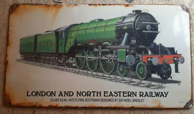 L.N.E.R. Railways London & North Eastern Train Transportation Retro Metal Sign