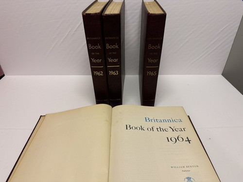 Encyclopedia Britannica (1953) Book of the Year Lot of 1962-1965; 4 HC Books - Foto 5 di 10