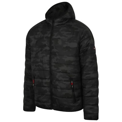 Giacca invernale Lee Cooper outdoor trapuntata cappuccio foderato camouflage taglia M-XXL