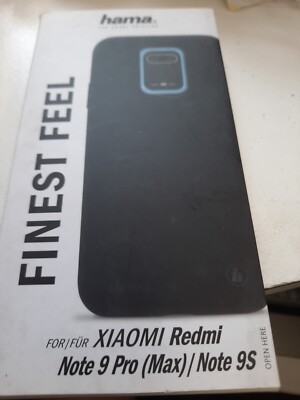 Hama Finest Feel Cover  In Schwarz Für Xiaomi Redmi Note 9 Pro Max, Note 9S