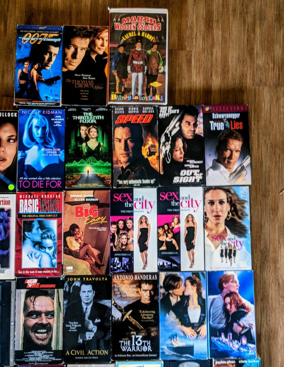 LOT OF 63* VHS Tape TOP MOVIES Action Comedy Drama Thriller Horror