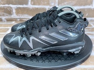 Adidas Freak Spark MD Football Cleats Black Silver Athletic Boys Youth Size 2