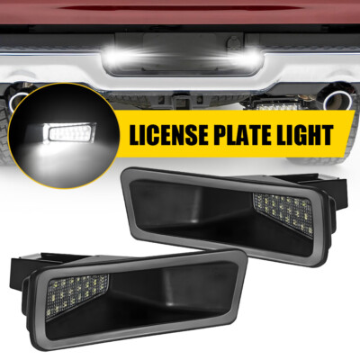 2x Full LED License Plate Number Lights For 2019 2020 2021 2022 - 2024 RAM 1500