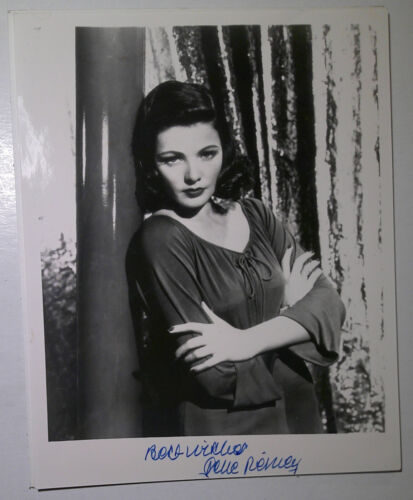 Photo ancienne signée à la main Gene Tierney 8" x10 " - Photo 3 sur 3