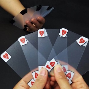 Nouveaute Transparent En Plastique Transparent Pvc Magie Poker Impermeable Playing Cards Drole Ebay