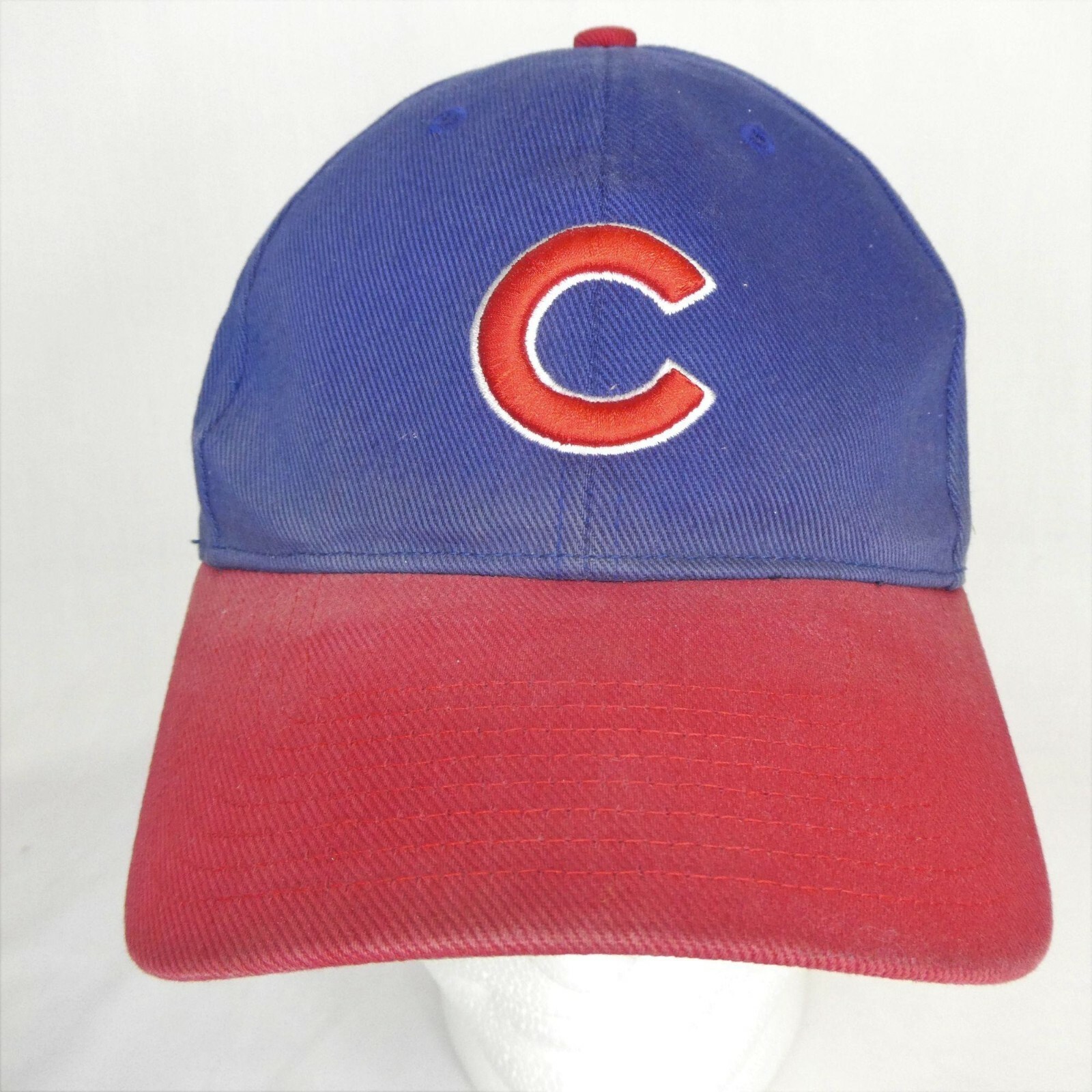 Chicago Cubs Baseball Cap Hat Blue with Red Bill Faded Adjustable MLB  Cotton | eBay