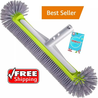 #ad Professional Swimming Pool Brush Head with round Ends17.5quot; Heavy Duty Aluminum