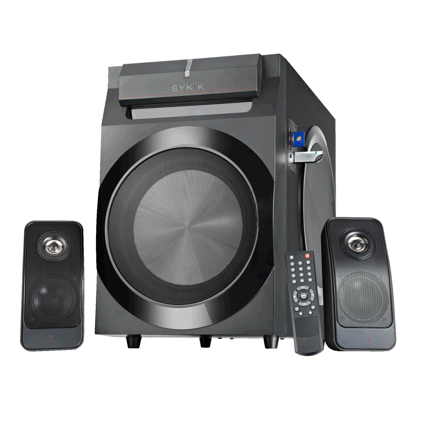 Sykik Power SPP0298BT Bluetooth Speaker System 8" Subwoofer 