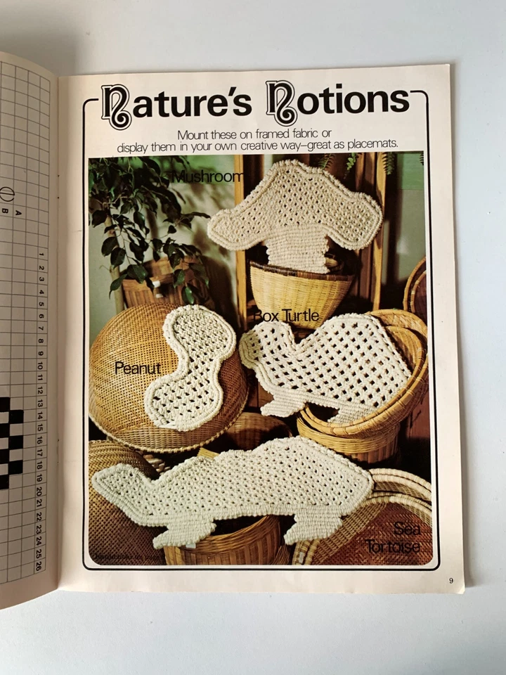 Vintage Macrame Boutique 1976 Betty Hodges Joe O'Toole 13 Craft Pattern 7110 - Image 4 of 4