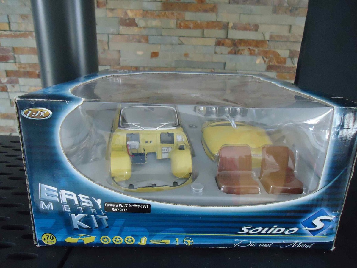 Coffret Kit Solido - Panhard PL17 - Échelle 1/18 - Bicolore Noir Et Jaune - NEUF
