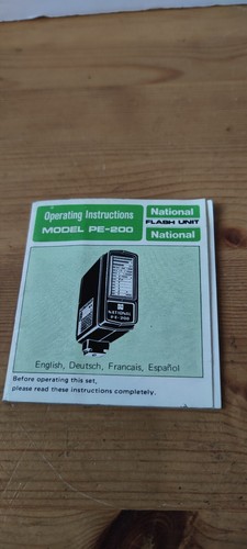 National PE-200 - Electronic Flash Unit with Sync Cable & Inst- Tested & Working - Picture 14 of 15