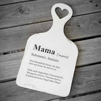 Vintage Holzbrettchen 35,5 X19X0,5 Cm Brett FrüHstüCksbrett FüR Mama Handarbeit